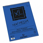 Альбом для смешанных техник Canson XL Mix-Media, среднее зерно, на пружине, 300 гр/м2, А2, 15 листов