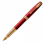 Ручка перьевая Parker Sonnet Lacquer Red GT, толщина линии F, перо: золото 18К (1859476)