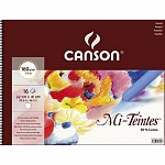 Альбом для пастели Canson Mi-Teintes, на пружине, 160 гр/м2, 32 x 41 см, 16 листов