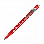 Ручка шариковая автоматическая Carandache Totally Swiss, толщина линии М, металлический футляр