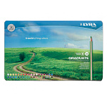 Набор карандашей цветных Lyra Graduate, шестигранные, 3.8 мм, 36 цветов