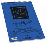 Альбом Canson XL Mix-Media, для смешанных техник, на пружине, 300 гр/м2, 30 листов, среднее зерно