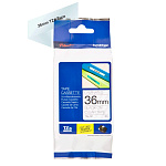 Картридж brother tze 161 с лентой 36 мм х 8 м, пластик, черный шрифт