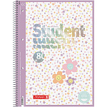 Тетрадь в линейку на пружине А4 Brunnen Premium Happy Hippie, микроперфорация, 90 гр/м2, 80 листов