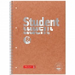 Тетрадь в клетку на пружине А4 Brunnen Колледж Premium, микроперфорация, 90 гр/м2, 80 листов