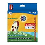 Набор карандашей цветных Lyra Groove Slim, ударопрочные, 3.3 мм, 24 цвета