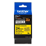 Картридж brother tze-s651 с лентой 24 мм х 8 м, пластик, усиленный клей, черный шрифт