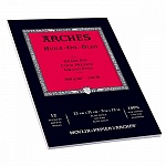 Бумага для масла Arches, среднее зерно, склейка, 300 гр/м2, 23 х 31 см, 12 листов, белый