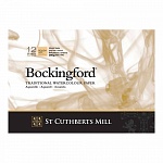 Альбом ST Cuthberts Mill Bockingford для акварели, 12 листов, склейка, 297 х 210 мм, 300 г/м2, белый