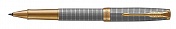 Ручка-роллер Parker Sonnet Cisele Silver GT, толщина линии F, золото 23К