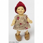 Кукла фарфоровая Birgitte Frigast Baby Fillie, 10 см