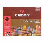 Альбом для пастели Canson Mi-Teintes Touch, склеенный, 12 листов, 355 гр/м2, 4 цвета