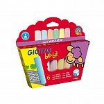 Набор мелков цветных Giotto be-be Super Chalks, 25 мм, 6 цветов