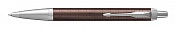 Ручка шариковая Parker IM Premium Brown CT, толщина линии M, хром (S0949730)