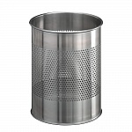 Корзина для мусора Durable c перфорацией, 15 литров, 315 x 260 мм, нержавеющая сталь