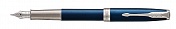 Ручка перьевая Parker Sonnet Laquer Blue CT, толщина линии F, перо: золото 18К (S0833920)