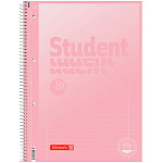 Тетрадь в линейку на пружине А4 Brunnen Premium Pastel, микроперфорация, 90 гр/м2, 80 листов