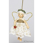 Кукла коллекционная авторская Birgitte Frigast Ангел с цветком