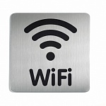 Табличка Wifi Durable, квадратная, 150 мм, нержавеющая сталь