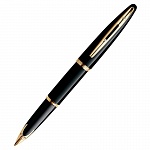 Ручка перьевая Waterman Carene Black Sea GT, толщина линии F, позолота 23К, перо: золото 18К