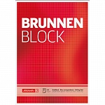 Блокнот Brunnen, склеенный, клетка, 70 гр/м2, А4, 50 листов