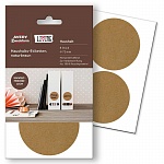 Этикетки для дома Avery Zweckform Living, крафт, круглые,  d-73 мм, 2 штуки на листе, 4 листа