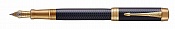 Ручка перьевая Parker Duofold Prestige Centennial Blue Chevron GT,толщина линии  F, перо: золото 18К