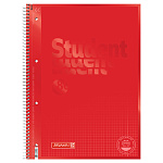 Тетрадь в клетку на пружине А4 Brunnen Premium Colour Code, микроперфорация, 90 гр/м2, 80 листов