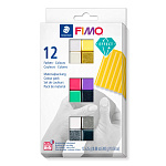 Набор глины полимерной для лепки Fimo Effect Ассорти, запекаемая, 12 цветов