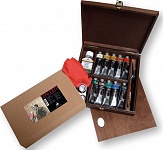 Набор красок масляных Maimeri Classico, в деревянном ящике, 10 туб по 60 мл, 25 х 35  см