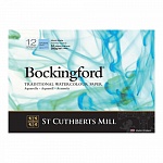 Альбом ST Cuthberts Mill Bockingford для акварели, 12 листов, склейка, 297 х 420 мм, 300 г/м2, белый
