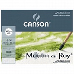 Блок бумаги для акварели Canson Moulin du Roy, мелкое зерно, 300 гр/м2, 30.5 x 45.5 см, 20 листов