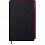 Блокнот Brunnen Premium Neon, точка, 90 гр/м2, 12.5 x 19.5 см, 96 листов, розовая окантовка, черный