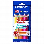 Набор карандашей цветных Staedtler Noris, 24 цвета, картонная упаковка