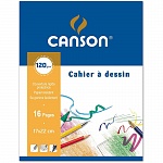 Блокнот для зарисовок Canson, 120 гр/м2, 17 x 22 см, 16 листов