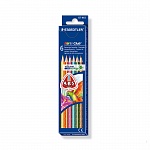 Набор карандашей цветных Staedtler Noris, трехгранные, 6 цветов, картонная коробка