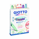 Набор фломастеров флуоресцентных Giotto Turbo Giant Fluo, 7.5 мм, 6 цветов