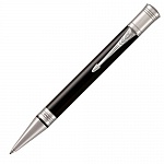 Ручка шариковая Parker Duofold Classic Black CT, толщина линии M, никеле-палладий