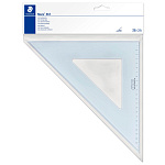 Угольник Staedtler Mars, 45°/45°, длина 36 см, шкала 23 см, пластик, прозрачный