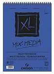Альбом для смешанных техник Canson XL Mix-Media, среднее зерно, на пружине, 300 гр/м2, А5, 15 листов