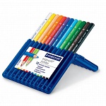 Набор карандашей цветных Staedtler ergosoft  jumbo, трехгранные, 12 цветов, пластиковая коробка