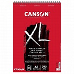 Альбом Canson XL, для масла и акрила, 290 гр/м2, на пружине, 30 листов