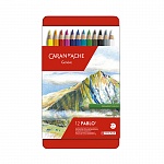Набор карандашей цветных Carandache Pablo, 3.7 мм, 12 цветов