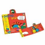 Набор массы для лепки Giotto be-be, 3 цвета по 100 гр, 6 форм, стек, скалка