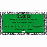 Бумага для акварели Arches, среднее зерно, склейка, 300 гр/м2, 15 x 30 см, 20 листов