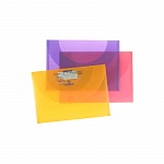 Папка-конверт Canson, пластик, (4 фиолетовых, 3 оранжевых, 3 розовых), 34 x 47 см